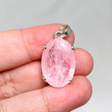 Morganite Faceted Oval Pendant PPGJ685 - Nature's Magick