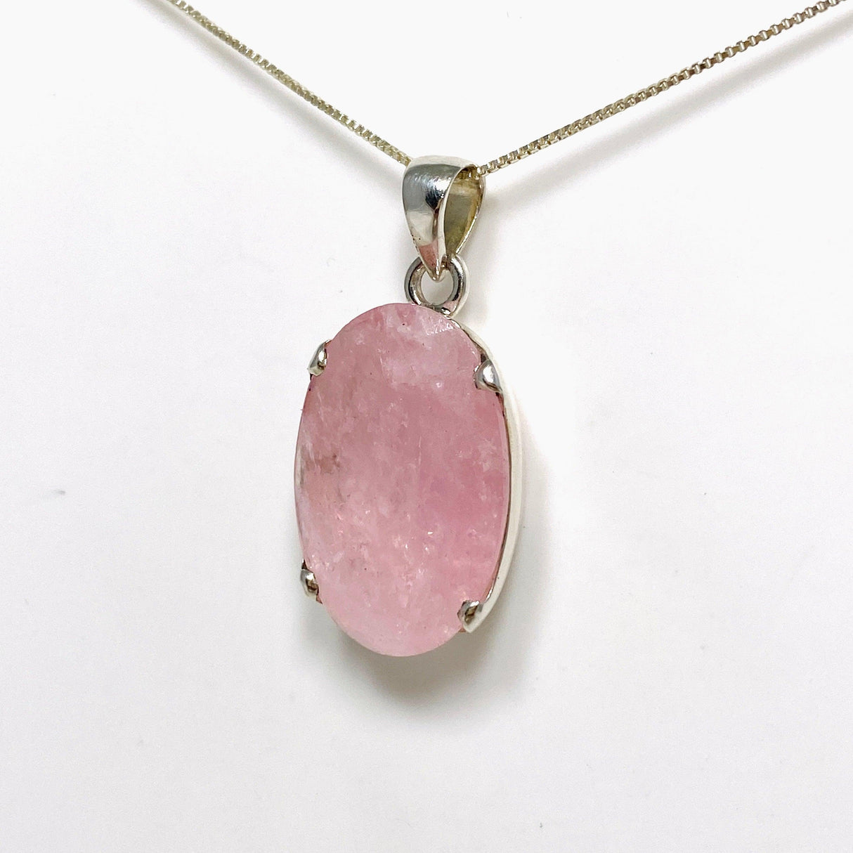 Morganite Faceted Oval Pendant PPGJ685 - Nature's Magick