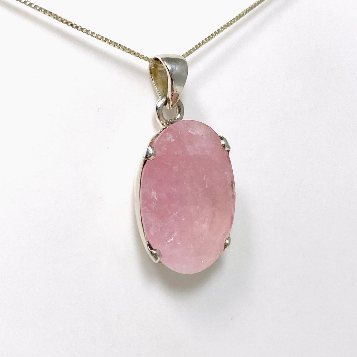 Morganite Faceted Oval Pendant PPGJ685 - Nature's Magick