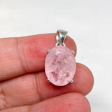 Morganite Faceted Oval Pendant PPGJ688 - Nature's Magick