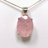 Morganite Faceted Oval Pendant PPGJ688 - Nature's Magick