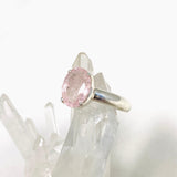 Morganite Faceted Oval Ring Size 9.5 PRGJ439 - Nature's Magick