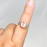 Morganite Faceted Oval Ring Size 9.5 PRGJ439 - Nature's Magick