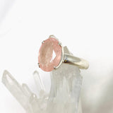 Morganite Faceted Oval Ring Size 9 PRGJ440 - Nature's Magick