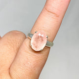 Morganite Faceted Oval Ring Size 9 PRGJ440 - Nature's Magick