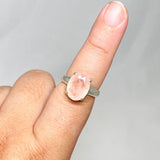 Morganite Faceted Oval Ring Size 9 PRGJ440 - Nature's Magick