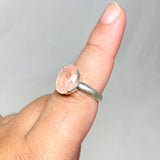 Morganite Faceted Oval Ring Size 9 PRGJ440 - Nature's Magick