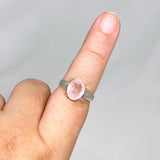 Morganite Faceted Oval Ring Size 9 PRGJ441 - Nature's Magick