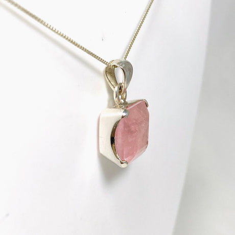 Morganite Faceted Square Pendant PPGJ694 - Nature's Magick