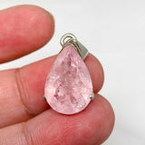 Morganite Faceted Teardrop Pendant PPGJ680 - Nature's Magick