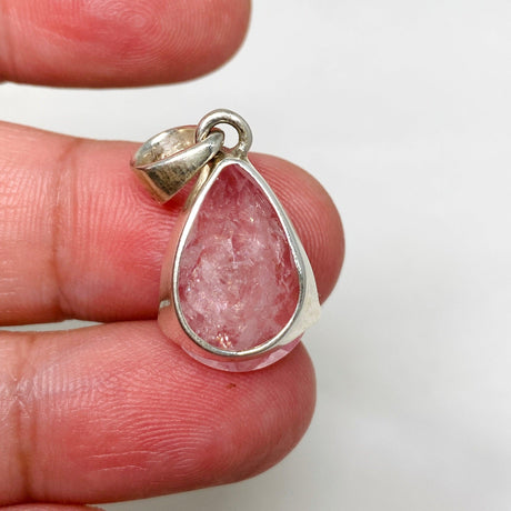 Morganite Faceted Teardrop Pendant PPGJ680 - Nature's Magick