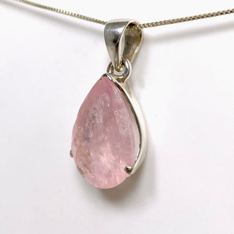 Morganite Faceted Teardrop Pendant PPGJ680 - Nature's Magick