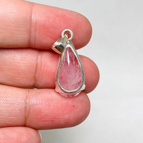 Morganite Faceted Teardrop Pendant PPGJ681 - Nature's Magick