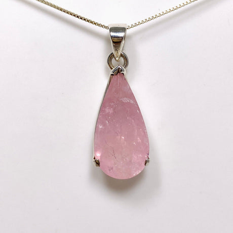 Morganite Faceted Teardrop Pendant PPGJ681 - Nature's Magick