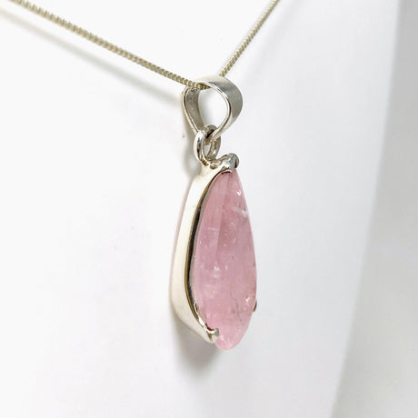 Morganite Faceted Teardrop Pendant PPGJ681 - Nature's Magick