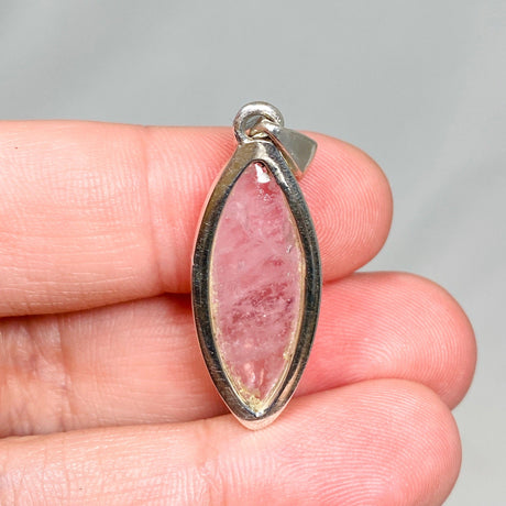 Morganite Marquise Pendant PPGJ690 - Nature's Magick