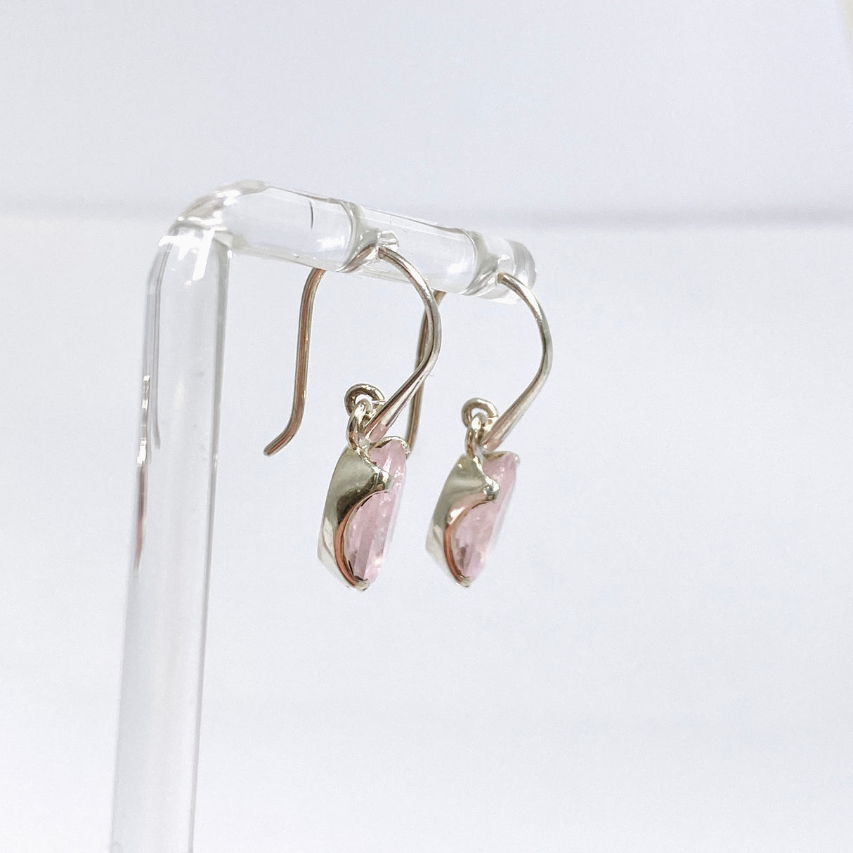 Morganite Oval Faceted Earrings PEGJ388