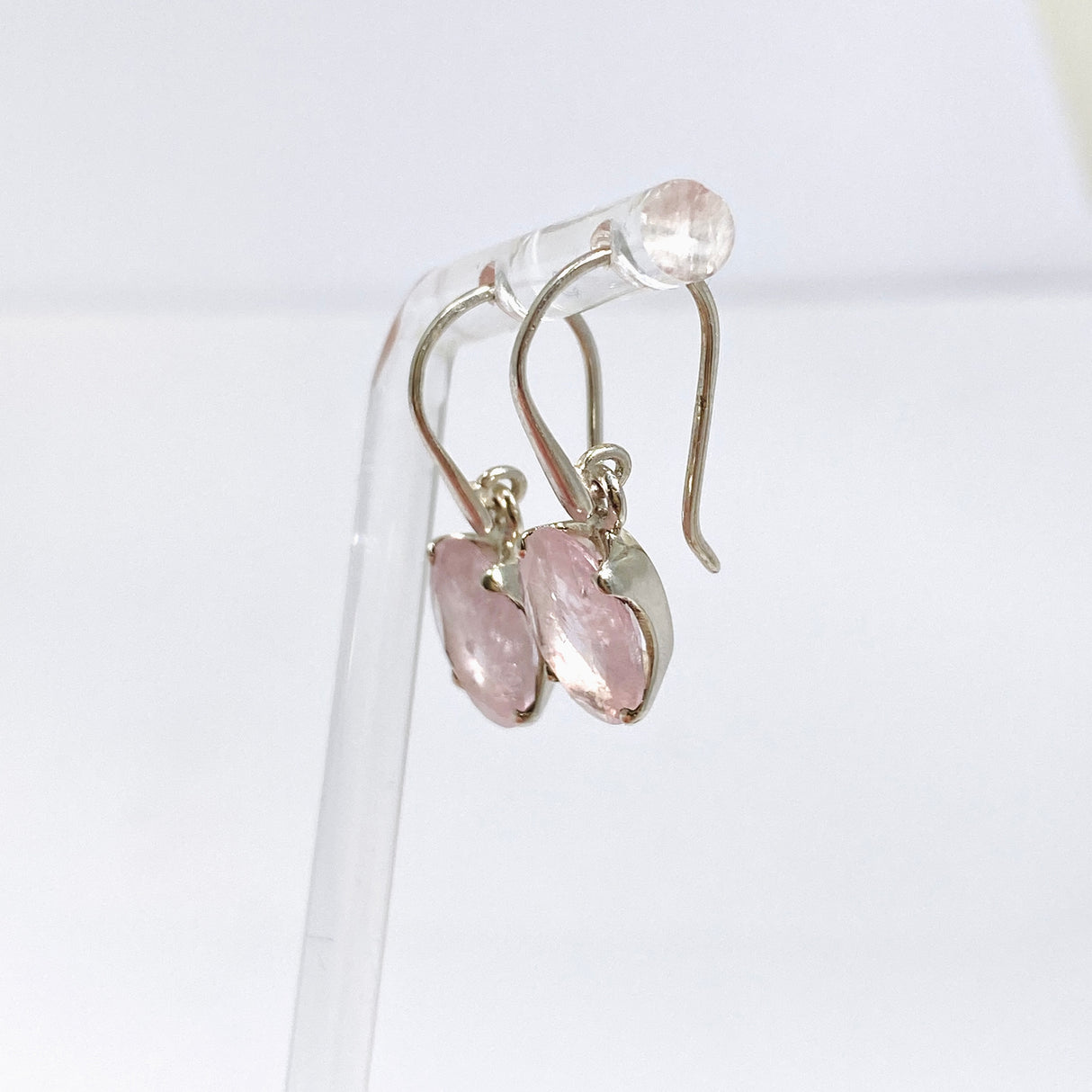 Morganite Oval Faceted Earrings PEGJ388