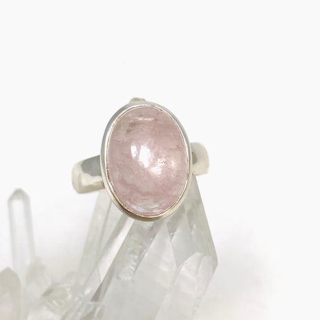 Morganite Oval Ring Size 7 PRGJ446 - Nature's Magick