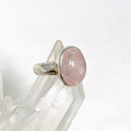 Morganite Oval Ring Size 7 PRGJ446 - Nature's Magick