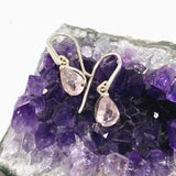 Morganite Teardrop Faceted Earrings PEGJ389
