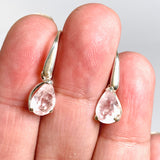 Morganite Teardrop Faceted Earrings PEGJ389