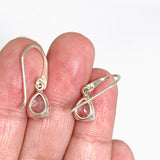 Morganite Teardrop Faceted Earrings PEGJ389