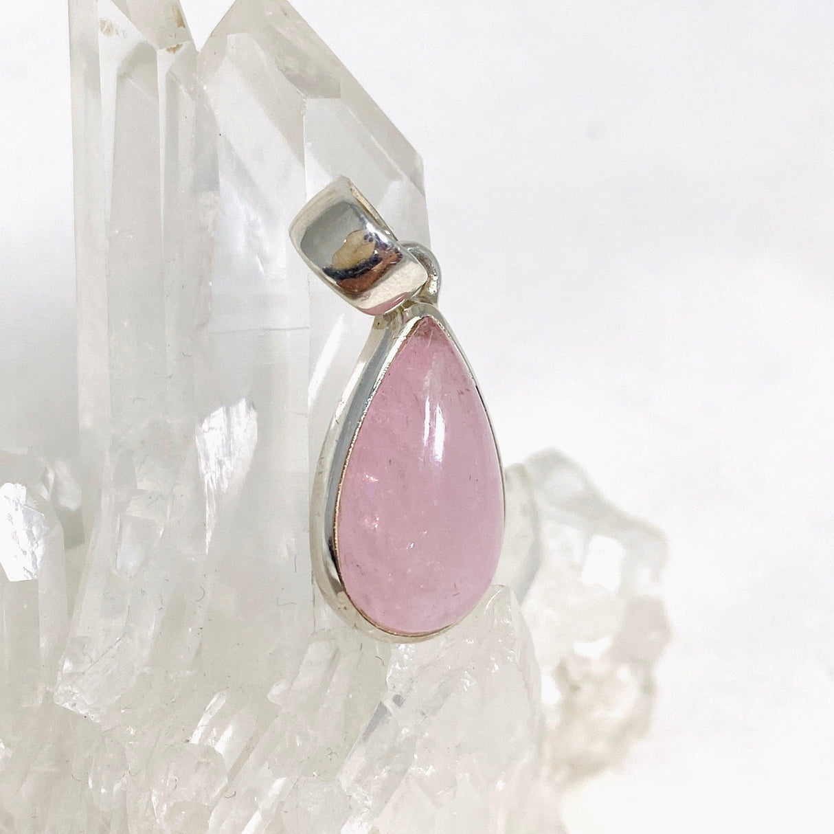 Morganite Teardrop Pendant PPGJ682 - Nature's Magick