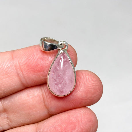 Morganite Teardrop Pendant PPGJ682 - Nature's Magick