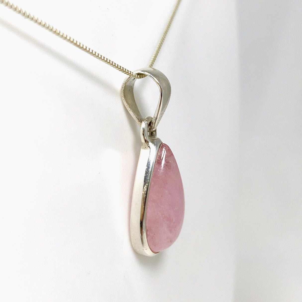 Morganite Teardrop Pendant PPGJ682 - Nature's Magick