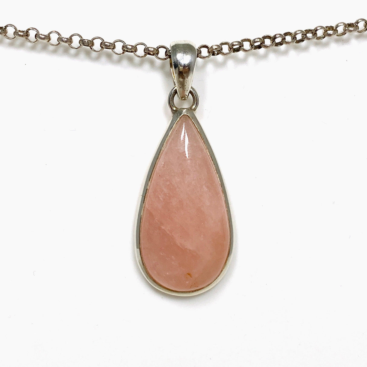 Morganite Teardrop Pendant PPGJ684 - Nature's Magick