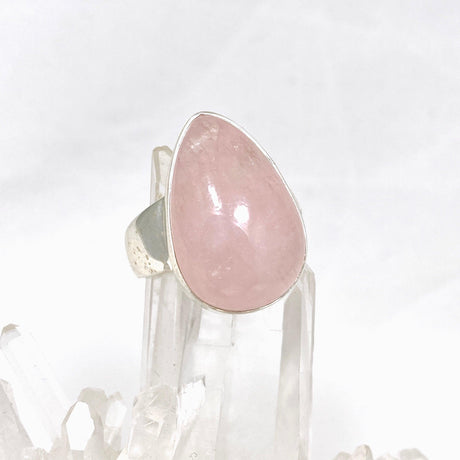 Morganite Teardrop Ring Size 10 KRGJ3161 - Nature's Magick