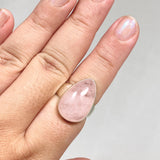 Morganite Teardrop Ring Size 10 KRGJ3161 - Nature's Magick