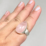 Morganite Teardrop Ring Size 10 KRGJ3161 - Nature's Magick