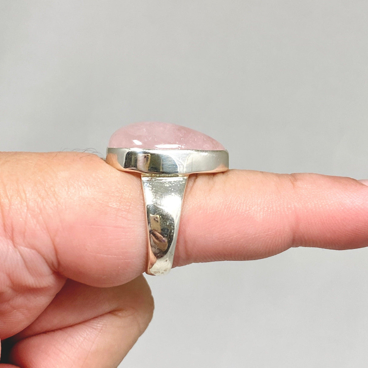 Morganite Teardrop Ring Size 10 KRGJ3161 - Nature's Magick