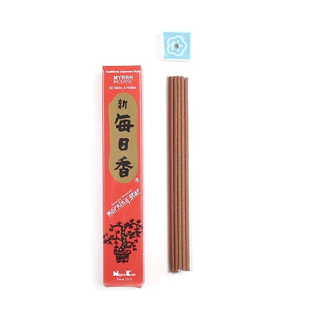Morning Star Myrrh incense sticks by Nippon Kodo, 50 stick packet