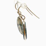 Moss Agate Freeform Cabochon Earrings KEGJ1544
