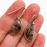 Moss Agate Freeform Cabochon Earrings KEGJ1544