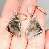 Moss Agate Freeform Earrings KEGJ1311 - Nature's Magick