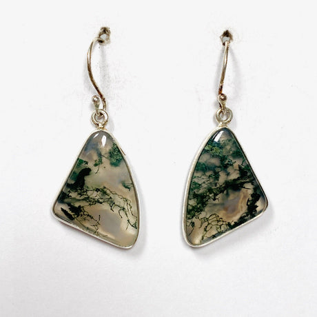 Moss Agate Freeform Earrings KEGJ1311 - Nature's Magick