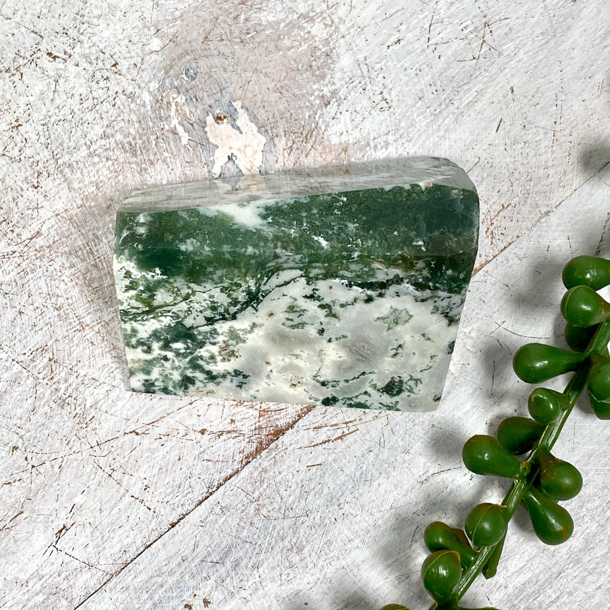 moss agate freeform shape MOSF-04 - Nature's Magick