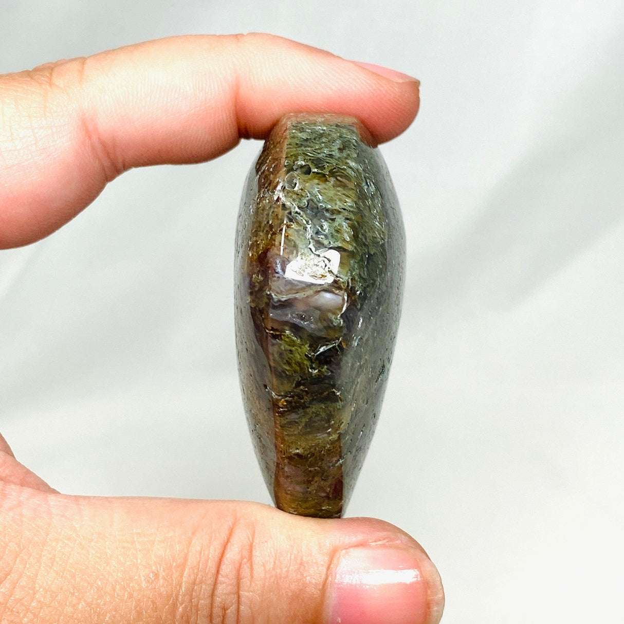 Moss Agate Heart MAH-02 - Nature's Magick