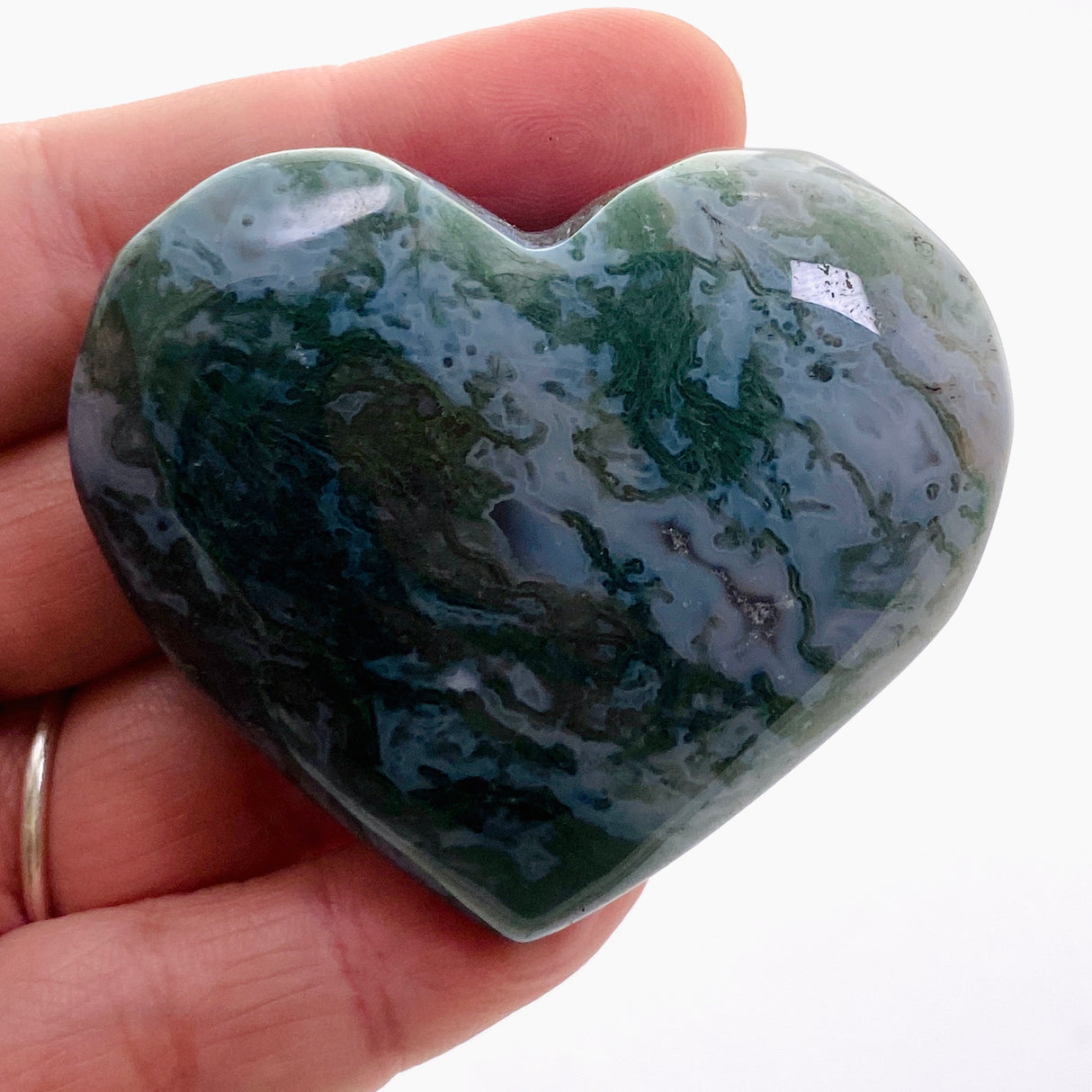 Moss Agate Heart MAH-04