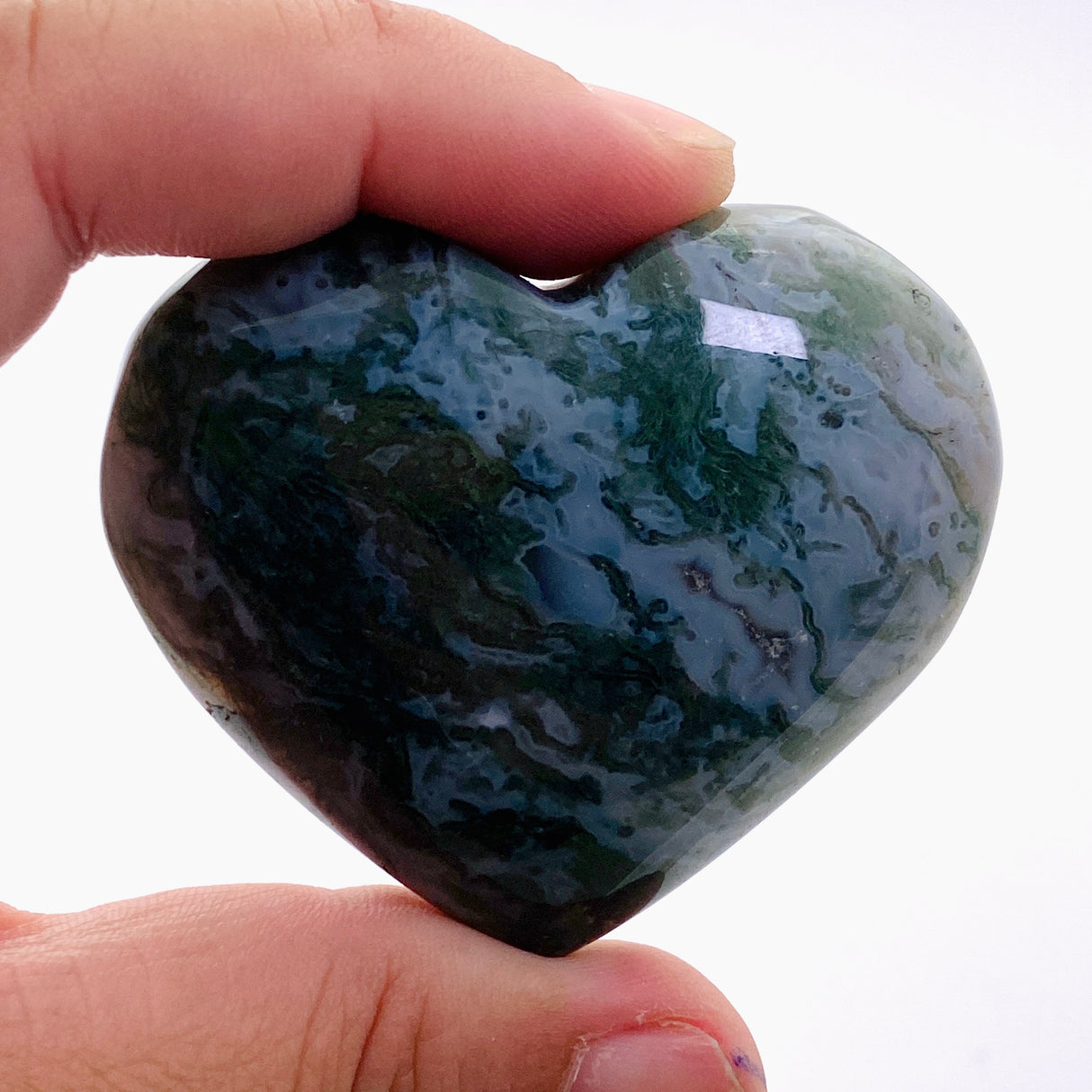 Moss Agate Heart MAH-04