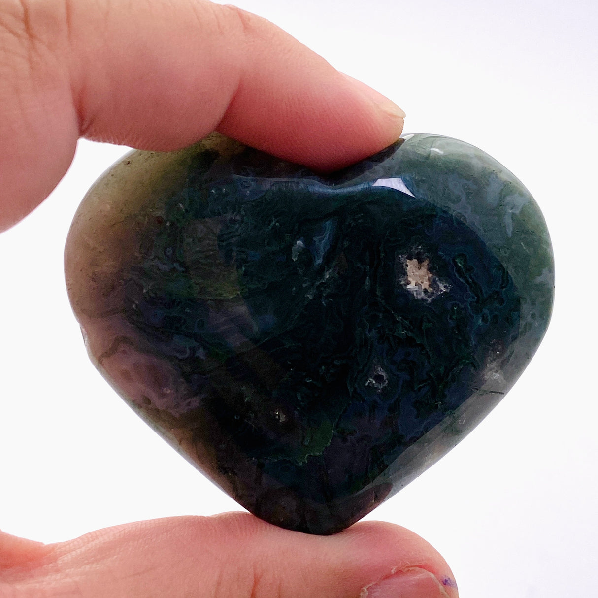 Moss Agate Heart MAH-04