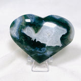 Moss Agate Heart MAH-04 - Nature's Magick