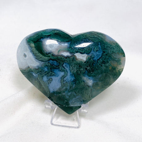 Moss Agate Heart MAH-04 - Nature's Magick