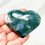 Moss Agate Heart MAH-04 - Nature's Magick