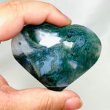 Moss Agate Heart MAH-04 - Nature's Magick