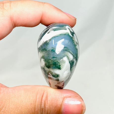 Moss Agate Heart MAH-05 - Nature's Magick